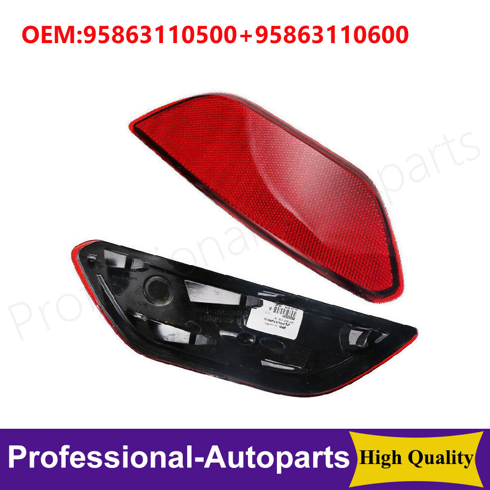 1. Double rear red bumper trim with reflector taillights suitable for 2011-2014 for Porsche Cayennes.