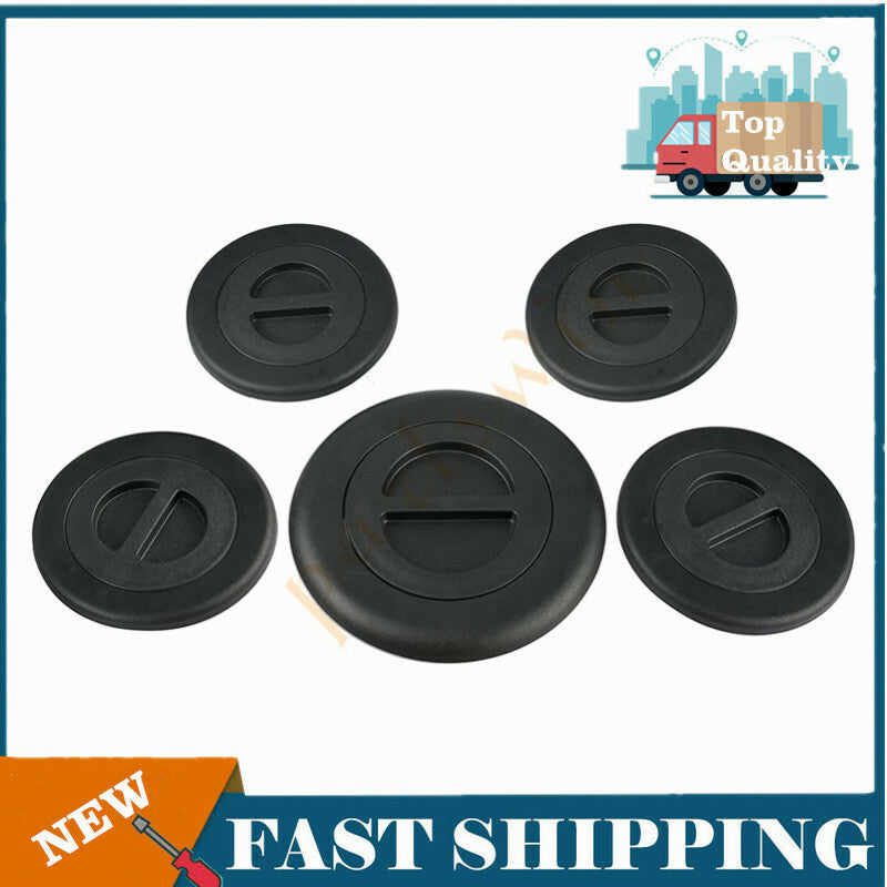 5-Piece Wheel/Gooseneck Bed Plug Cover Kit for Dodge for Ram 2500 3500 5th 2014-2019