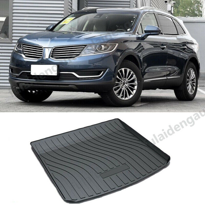 for Lincoln MKX 2016-2018 TPO Black Waterproof Rear Cargo Liner Trunk Floor Mat