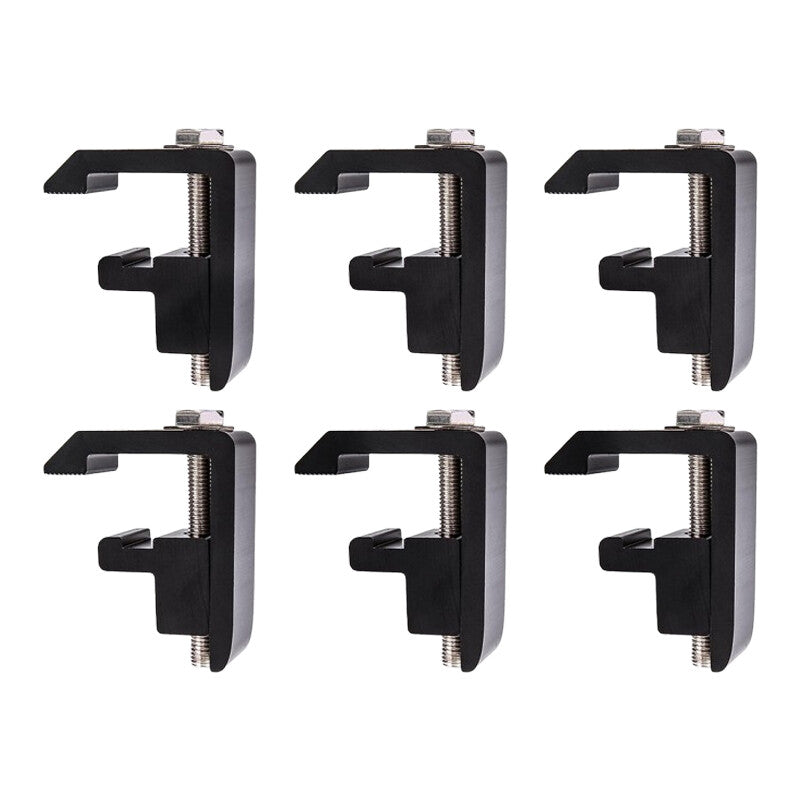 6pcs Mounting Clamp for Toyota Tacoma/Tundra Truck Cap/Camper Shell Black