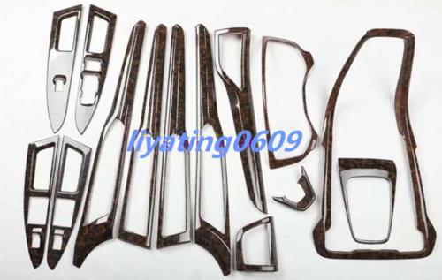 14-Piece Agate Wood Grain Interior Trim Kit for Ford Fusion Mondeo 2013-2016