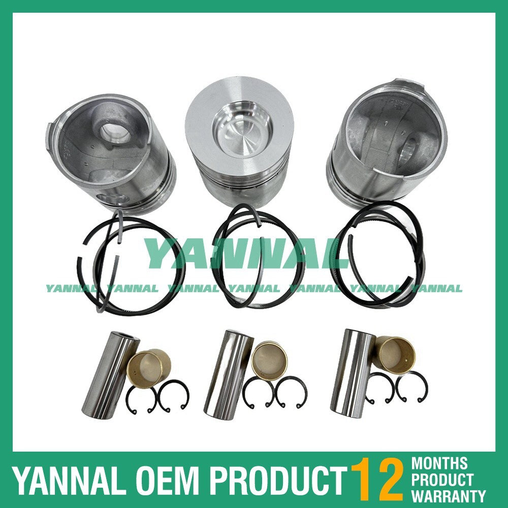 3X Piston With Rings For Chang Chai ZN390 Diesel Engine Laptop Parts