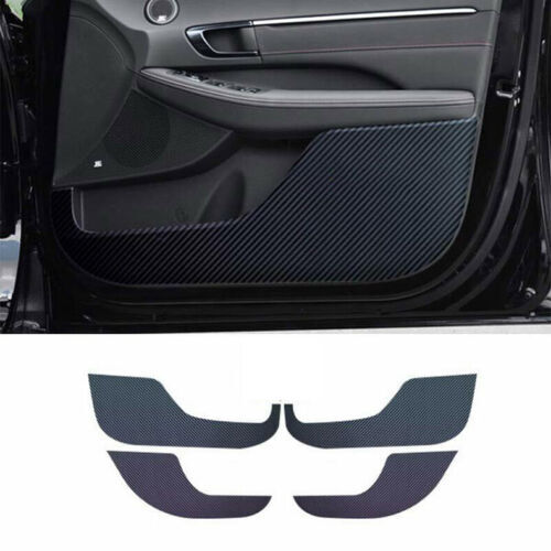 for Hyundai Sonata 2020-2023 Carbon Fiber PU Inner Door Anti-kick Panel Stickers