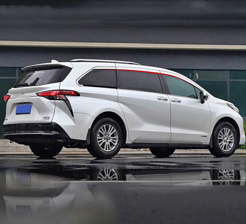for Toyota for Sienna 2021-2023 Chrome ABS Window Visor Vent Shade Sun Rain Guard 6x