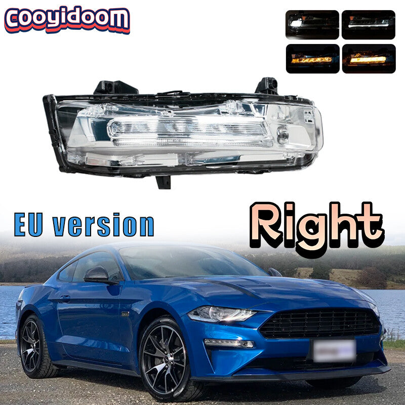 1Pcs RH LED Front Fog lights DRL Fog Lamp for Ford for Mustang 2018-2020 EU versions