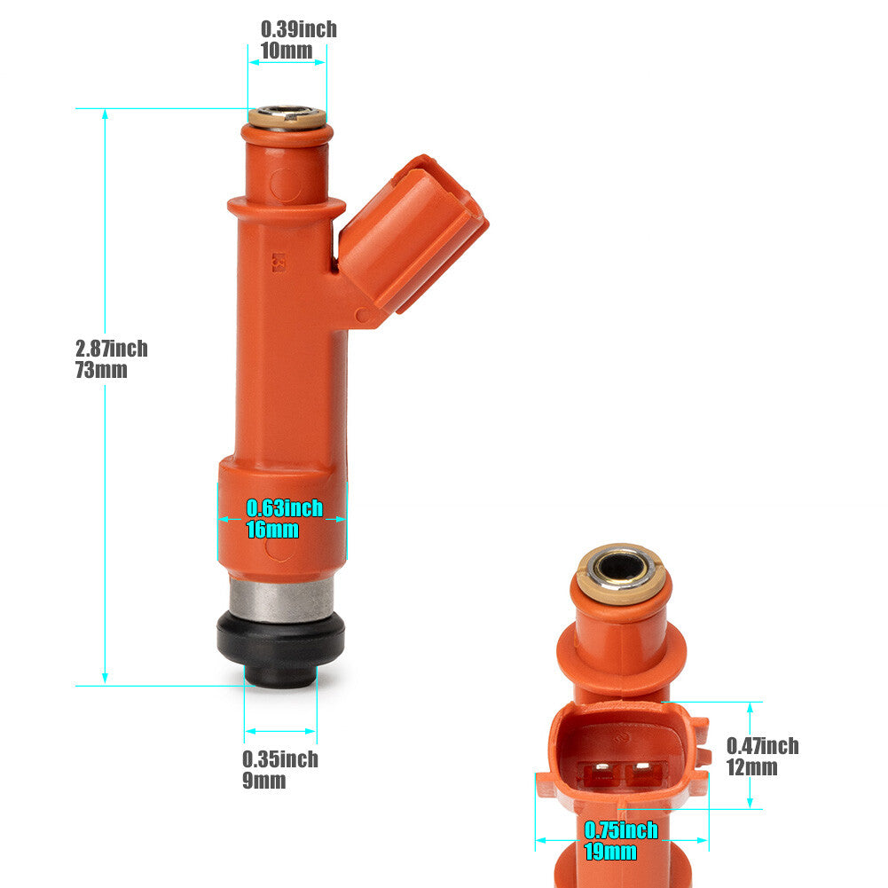 6PCS Fuel Injector 1001-87F90 for Toyota for Lotus Exige Celica for Corolla Matrix Yaris