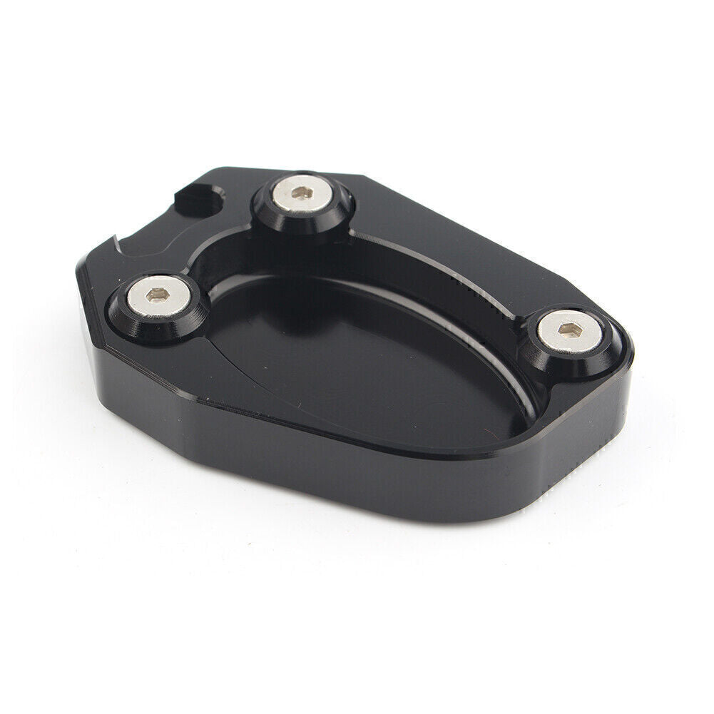 for Kawasaki ZX10R 2008 - 14 ZX6R Kickstand Side Stand Plate Extension Pad BLACK