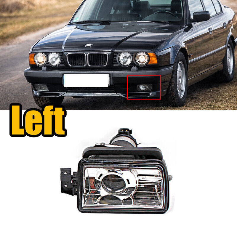 Left Front bumper fog light daytime running light for BMW 5 E34 1988-1995