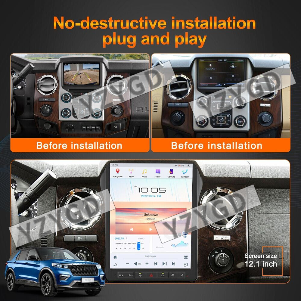 for Ford F250 F350 2013 2014 Stereo Android Car Radio Carplay Receiver Screen