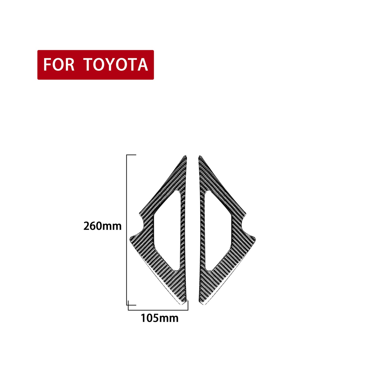 2Pcs Carbon Fiber Dashboard Air Vent Cover Trim for Toyota 86 for Subaru BRZ 2016-20