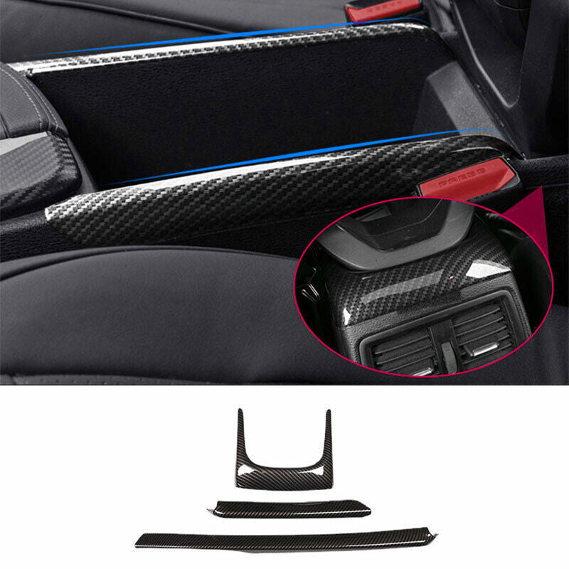 ABS Carbon Fiber Central Console Armrest Box Strip Trim for BMW X1 F48 2016-2022
