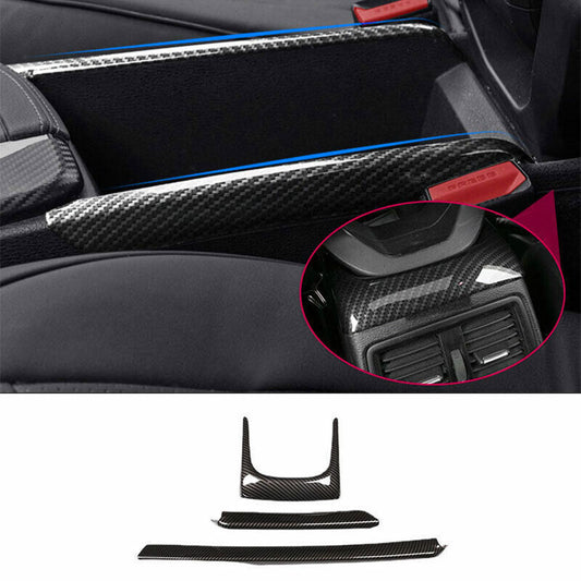 ABS Carbon Fiber Central Console Armrest Box Strip Trim for BMW X1 F48 2016-2022