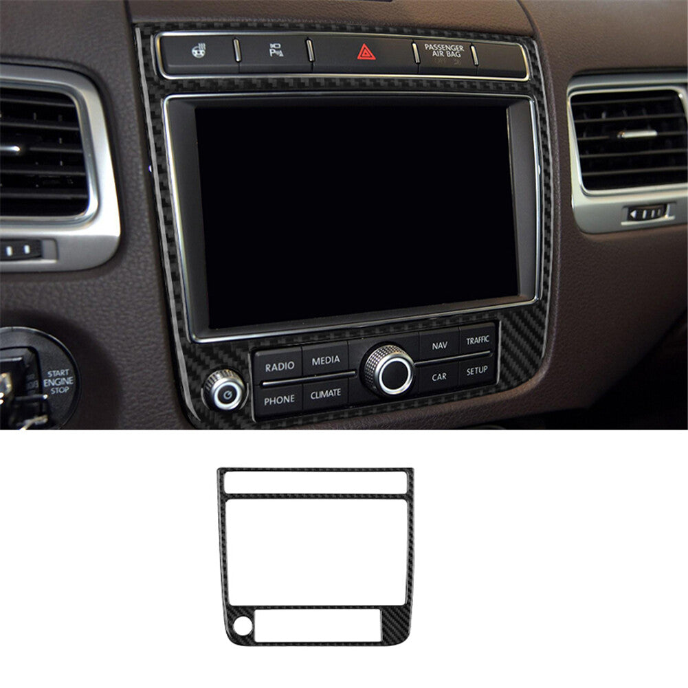 Carbon Fiber Navigation Frame Trim Type A for Vw Touareg 2011-2018