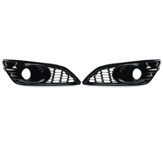 Honeycomb gloss black front fog light cover grille for Ford Fiesta MK7 Zetec S
