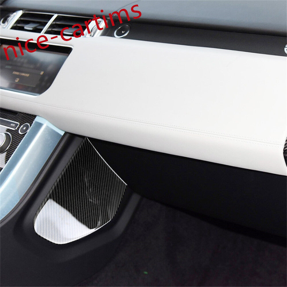 2¡ÁCarbon Fiber Center Console Side Panel Trim For LR for Range Rover Sport 2014-2017