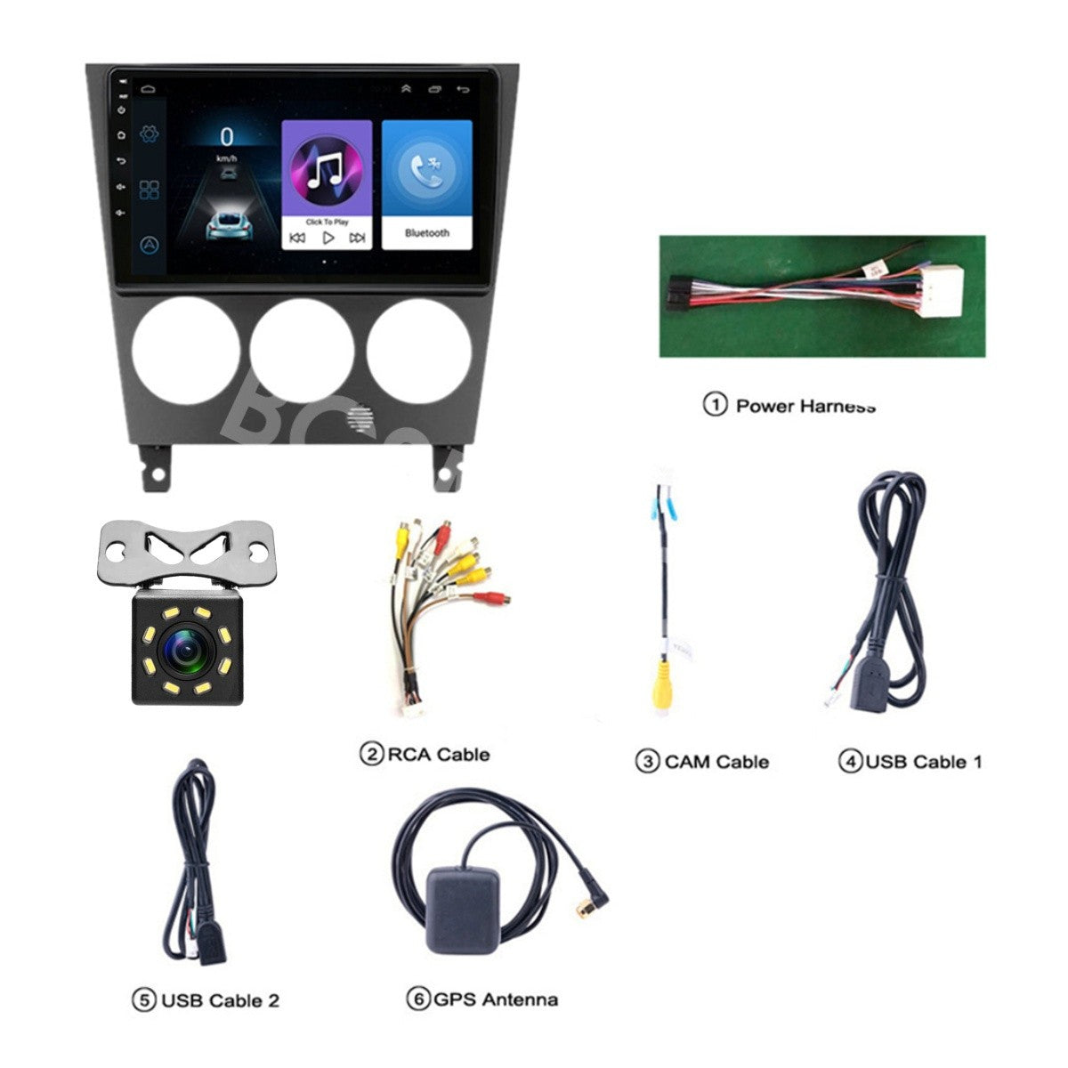9in Car Stereo Radio GPS Head Unit WiFi W/Cam Fit for Subaru for Impreza 2002-2007