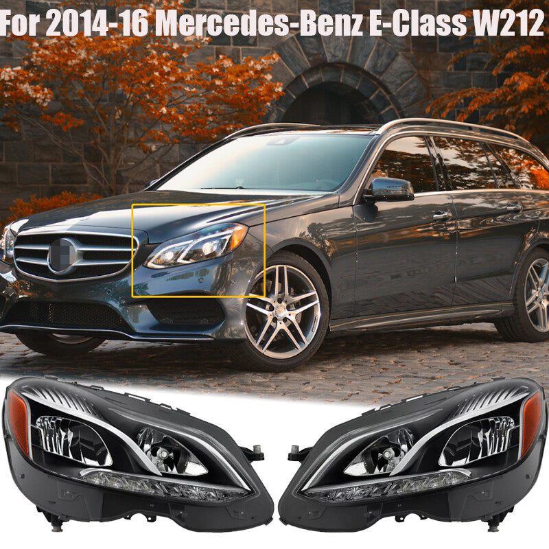 FULL LED Headlight LHRH For 14-16 for Mercedes-Benz E-Class W212 Facelift Sedan