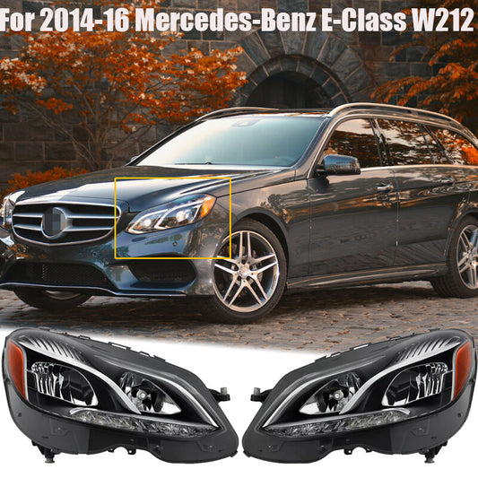 FULL LED Headlight LHRH For 14-16 for Mercedes-Benz E-Class W212 Facelift Sedan
