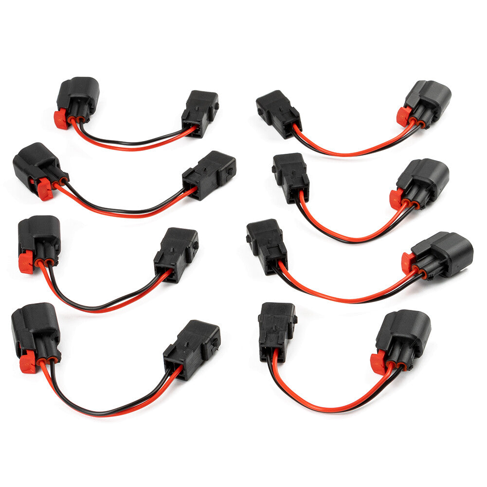 8X Fuel Injector Connector Adapter EV1 to EV6/EV14 USCAR LS1 LS2 LS3 LT1