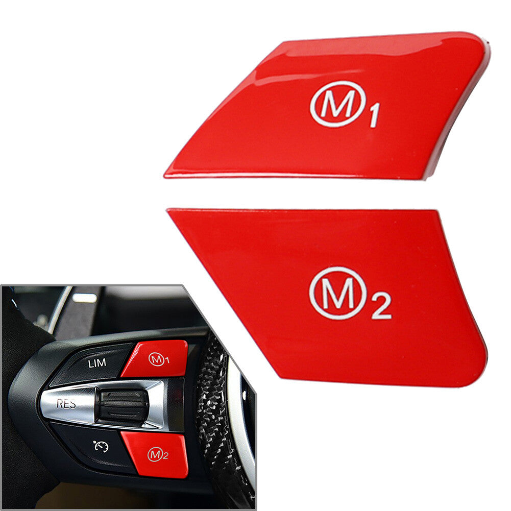 Lenkrad M1 M2 Mode Schalter Taste Abdeckung F¨¹r for BMW 1 2 3 4 5 6 Serie X5 Rot