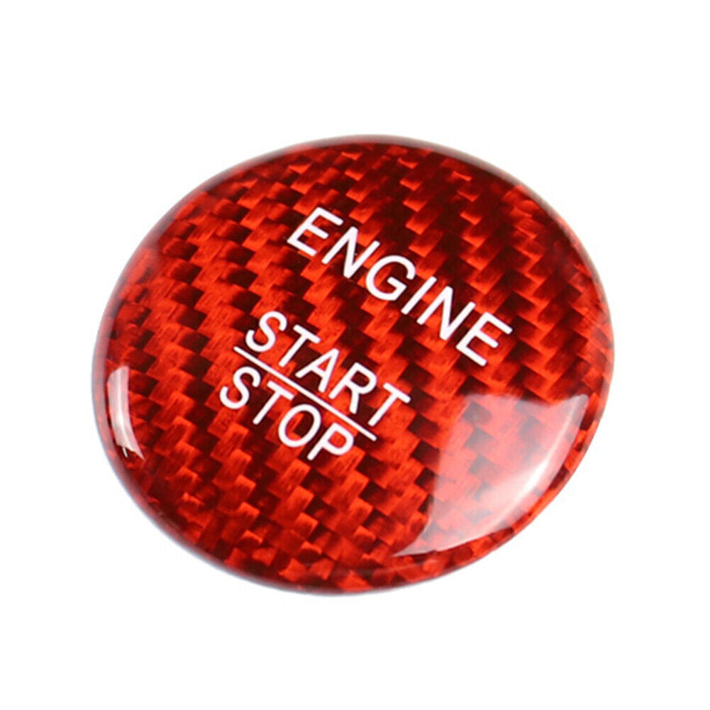 Fit for Mercedes A B C E GLE Carbon Fiber Style Engine Start Stop Button Trim