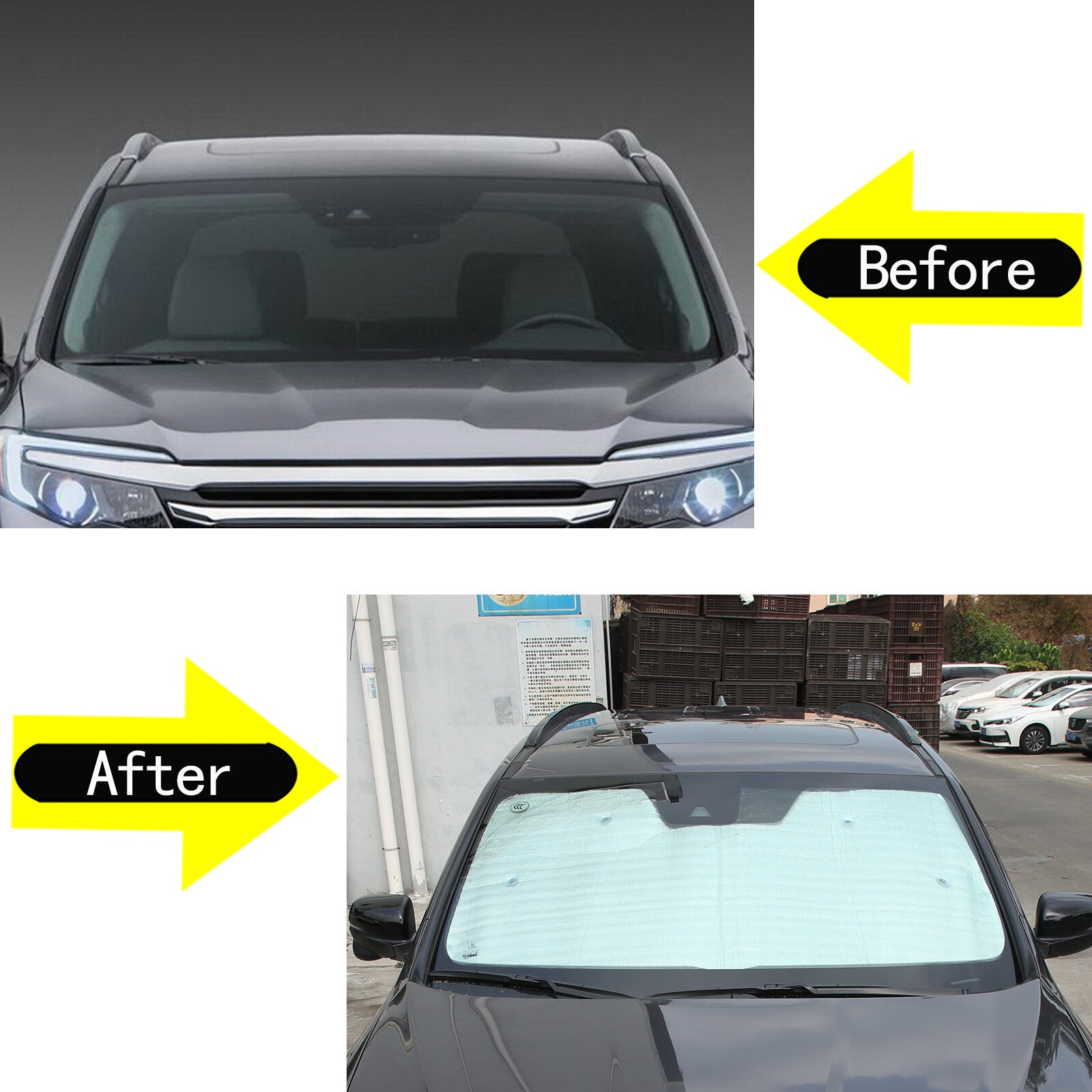 Heat Shield windshield sun visor for Honda Pilot 2016 - 2022 front window