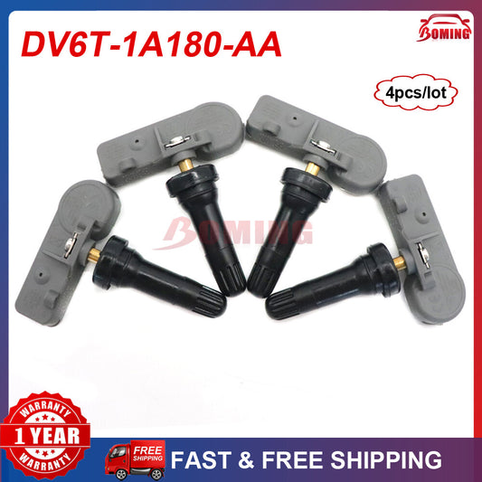 4-Piece Tire Pressure Sensor (TPMS) for Mazda for Ford F-150 Focus Detector DV6T-1A180-AA
