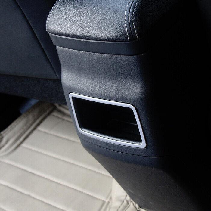 for Toyota for Corolla 2014-2018 Chrome Steel Rear Anti-Kick Panel Storage Box Trim