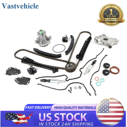 Timing Chain Kit OilWater Pump Cover Gasket For 04-08 for Ford F150 for Lincoln 5.4L 3V