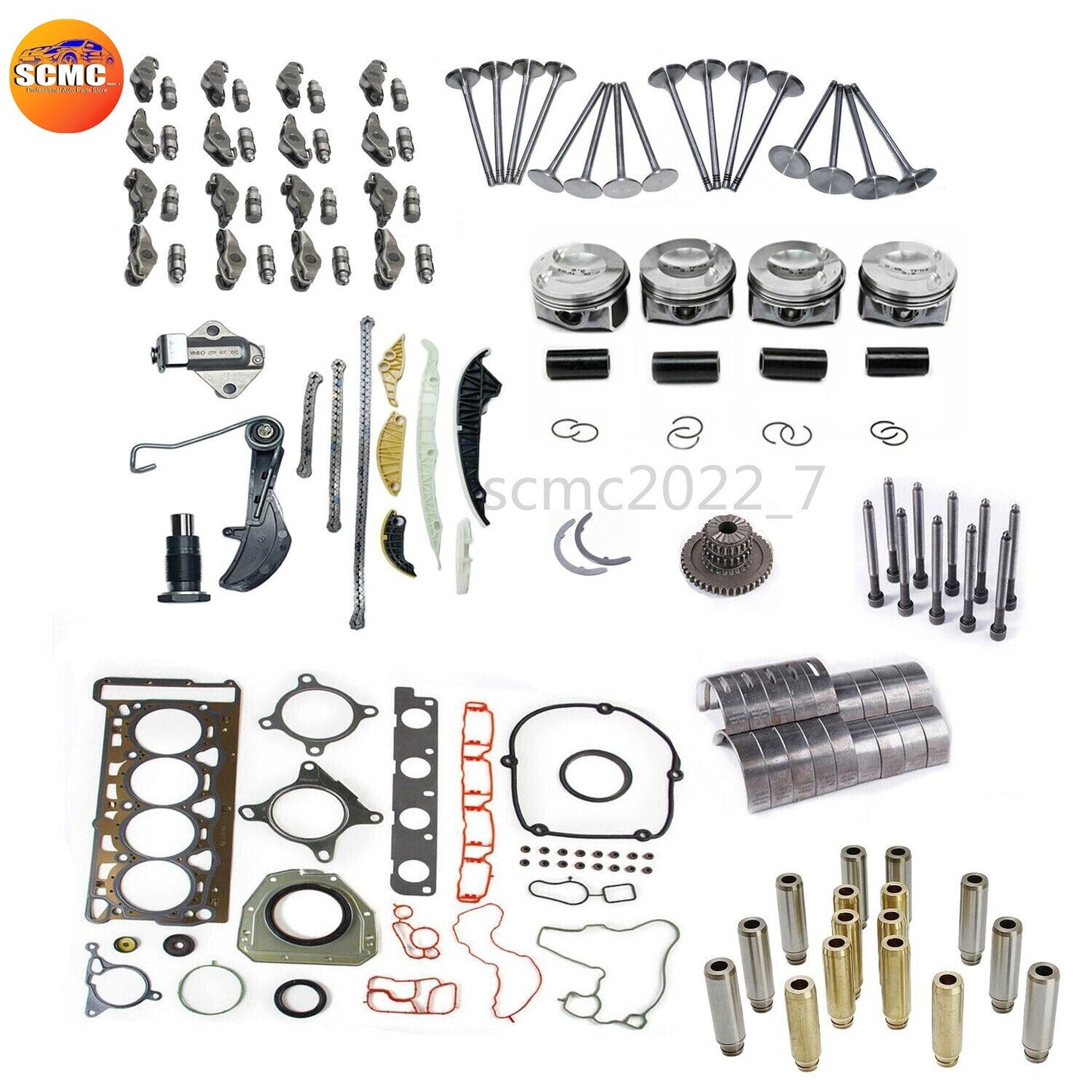Engine Overhaul Rebuild Kit Timing Chain Set ¦µ23mm for AUDI for VW CCZA CCZB CAWB