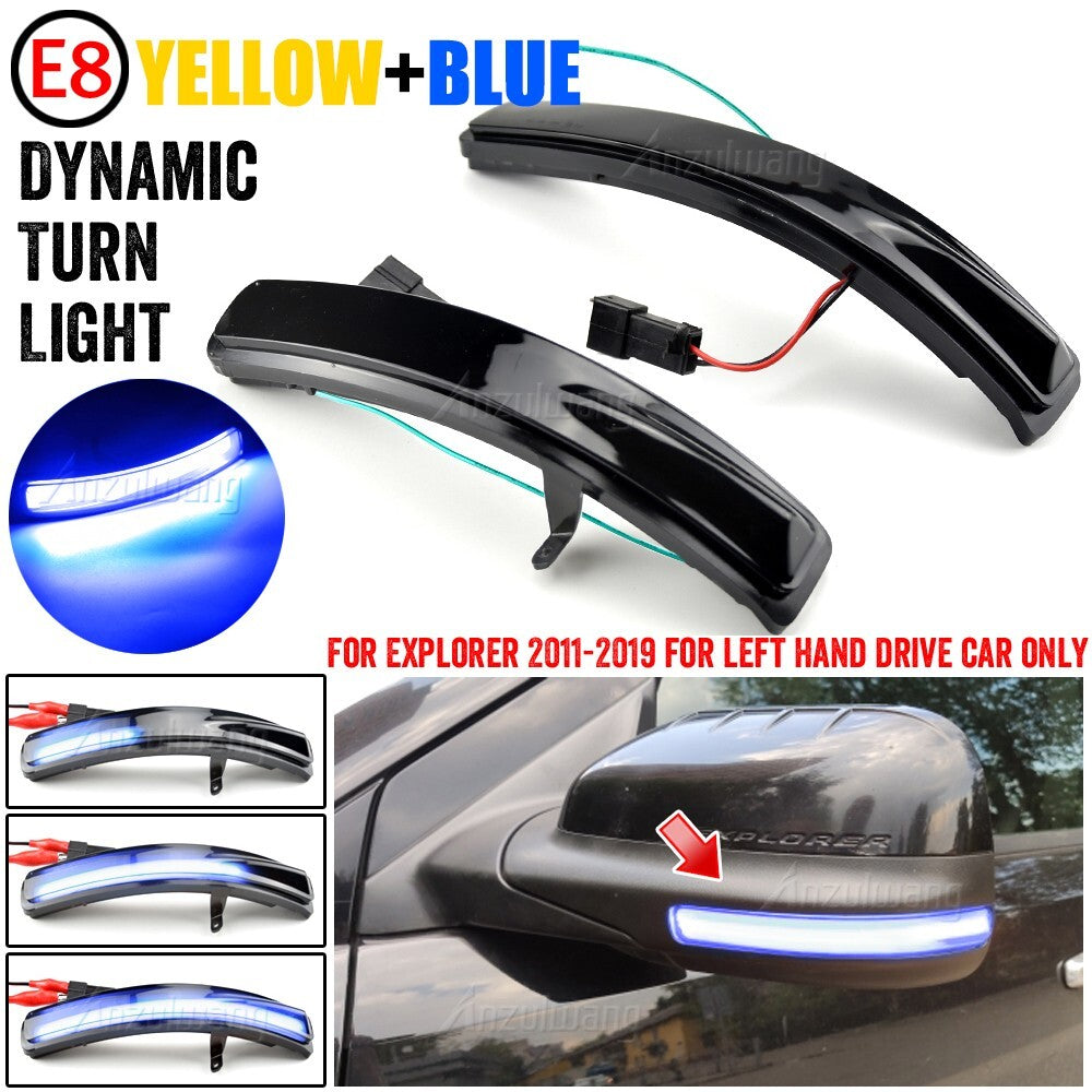 Dynamic Side Turn Signal Light for Ford Explorer U502 2011-2019