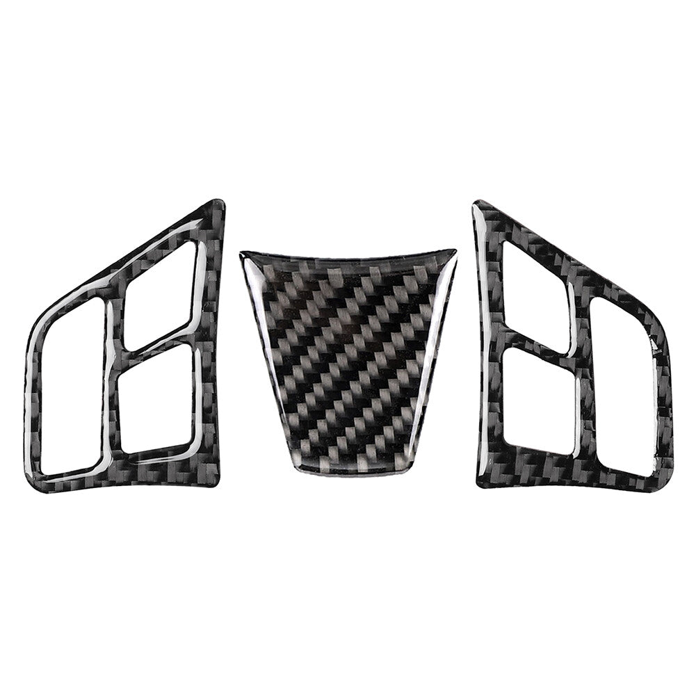 Steering Wheel Cover Trim Fit for BMW 3 Series E90/E91/E92/E93/E95 Carbon Fiber Look