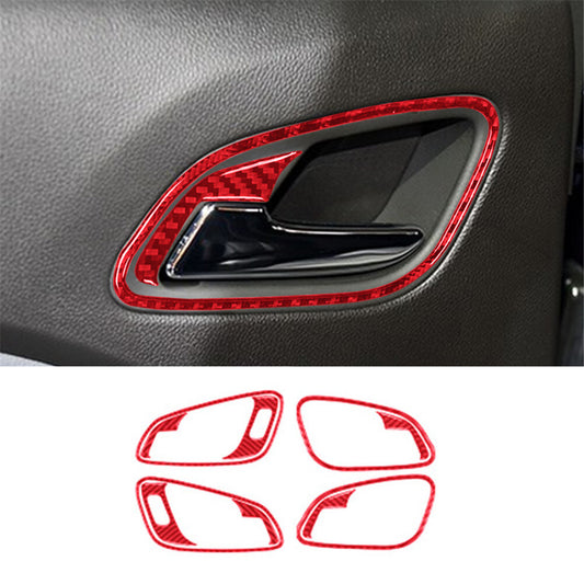 10P Door Handle Frame Trim Cover for Chevrolet Colorado/ for GMC for Canyon 2015-2022 Red