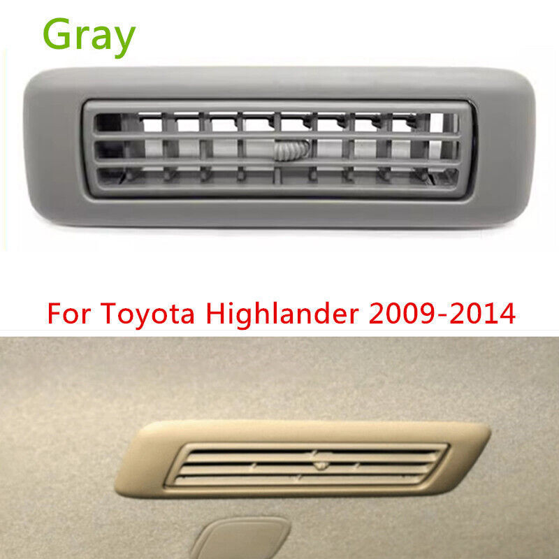 Gray Car Roof Panel Air Conditioner Vent Grille for Toyota Highlander 2009-2014