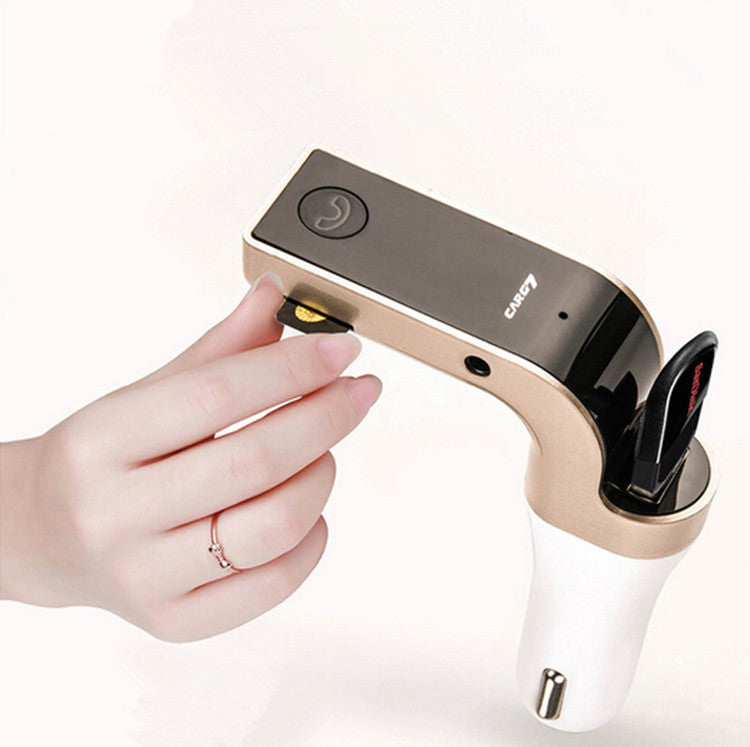 Car FM Transmitter Radio Modulator MP3 Player Hands- Bluetooth Red LED USB
