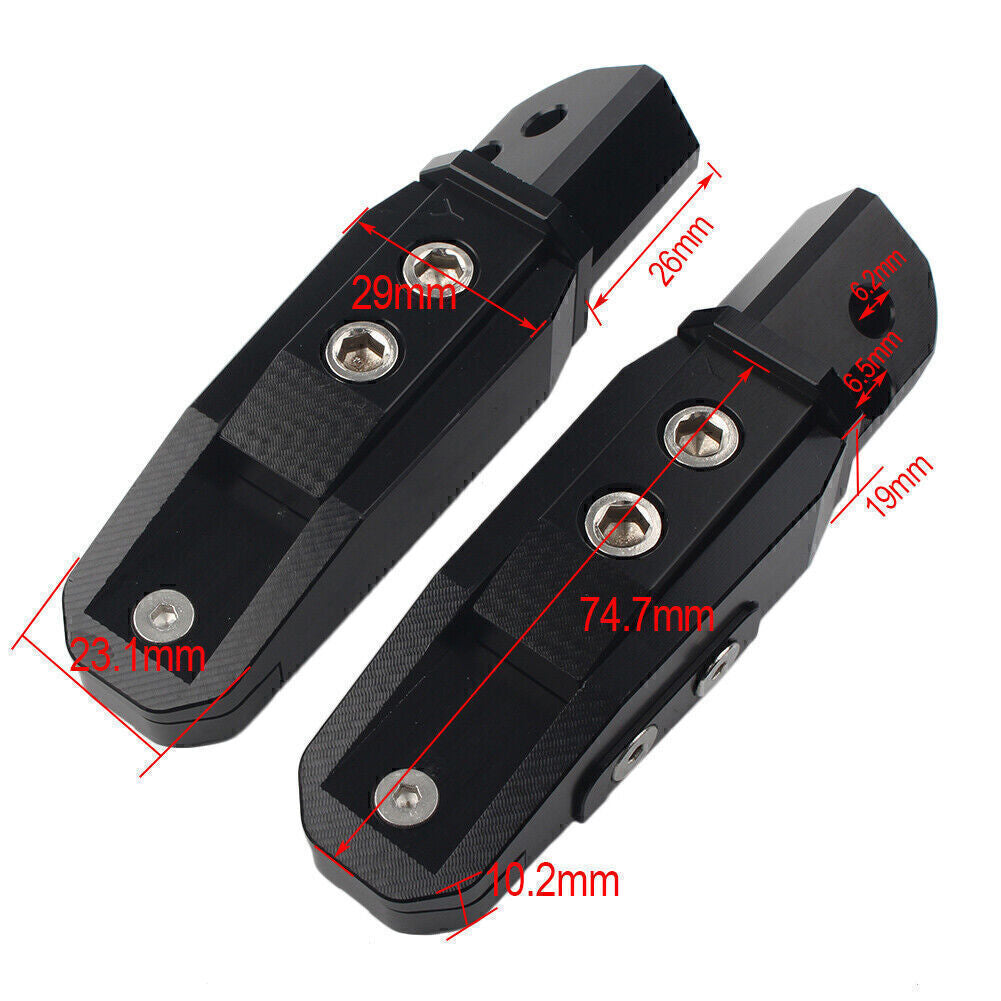 CNC Rear Passenger Footrests Foot Pegs Pedal Pads Fit for Yamaha YZF R1 R6 R1M R1S