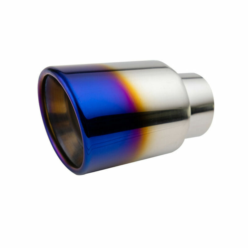 1pc 2.5inch Inlet 3.5'' OD Universal Stainless Welding Tail Tip Exhaust Tip New