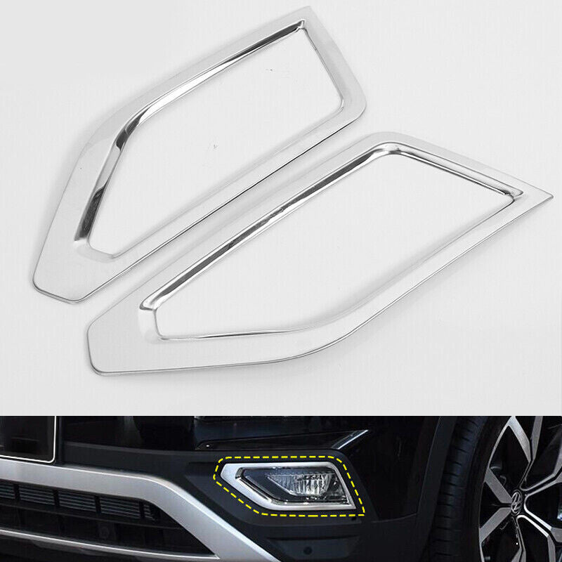1 Pair new Front Fog Light Frame Cover Trim for Volkswagen Atlas 2018-2020