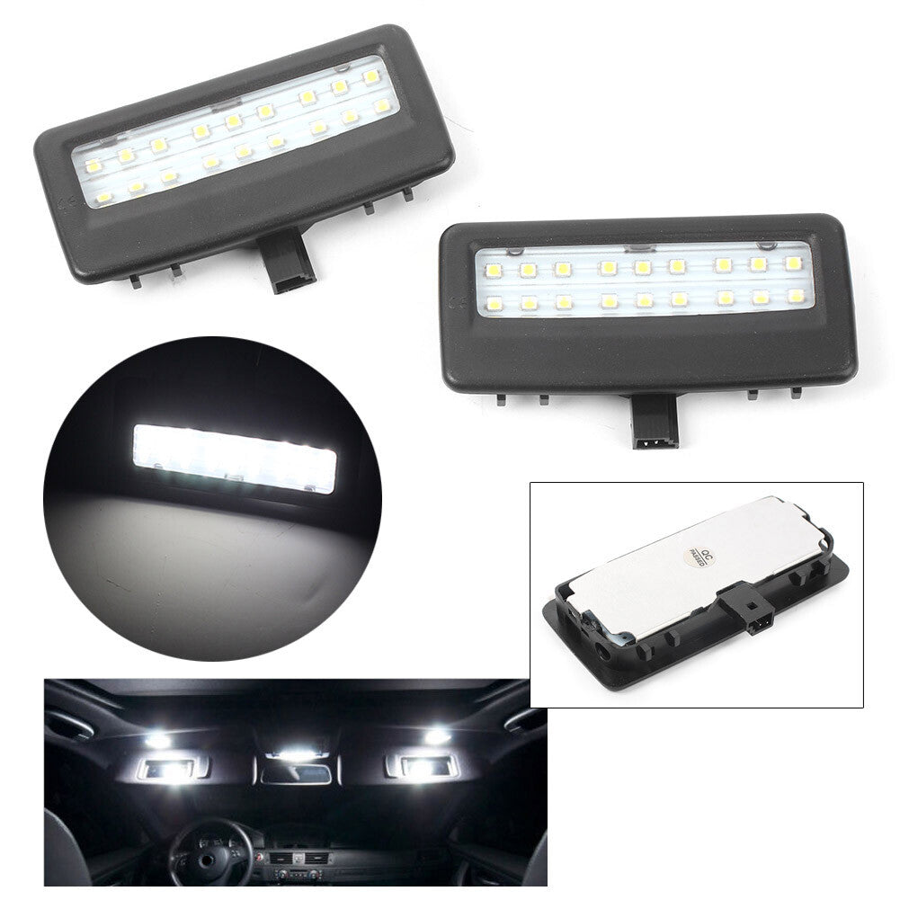 for Bmw F10 F11 F07 F01 F02 F03 2x Error Free LED SMD vanity mirror visor light