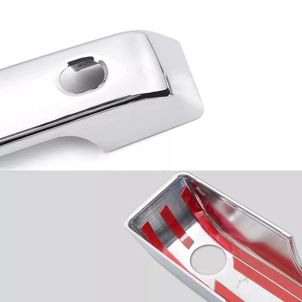 For 2021 2022 2023 2024 for Ford F150 Door Handle Covers F-150 (W/O Smartkey) Chrome