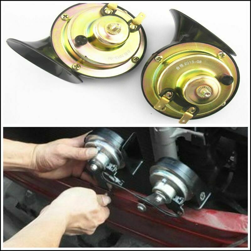 2¡Á 48W Loud Dual-tone Electric Snail Horns 12V Car Truck Motorcycle Universal US
