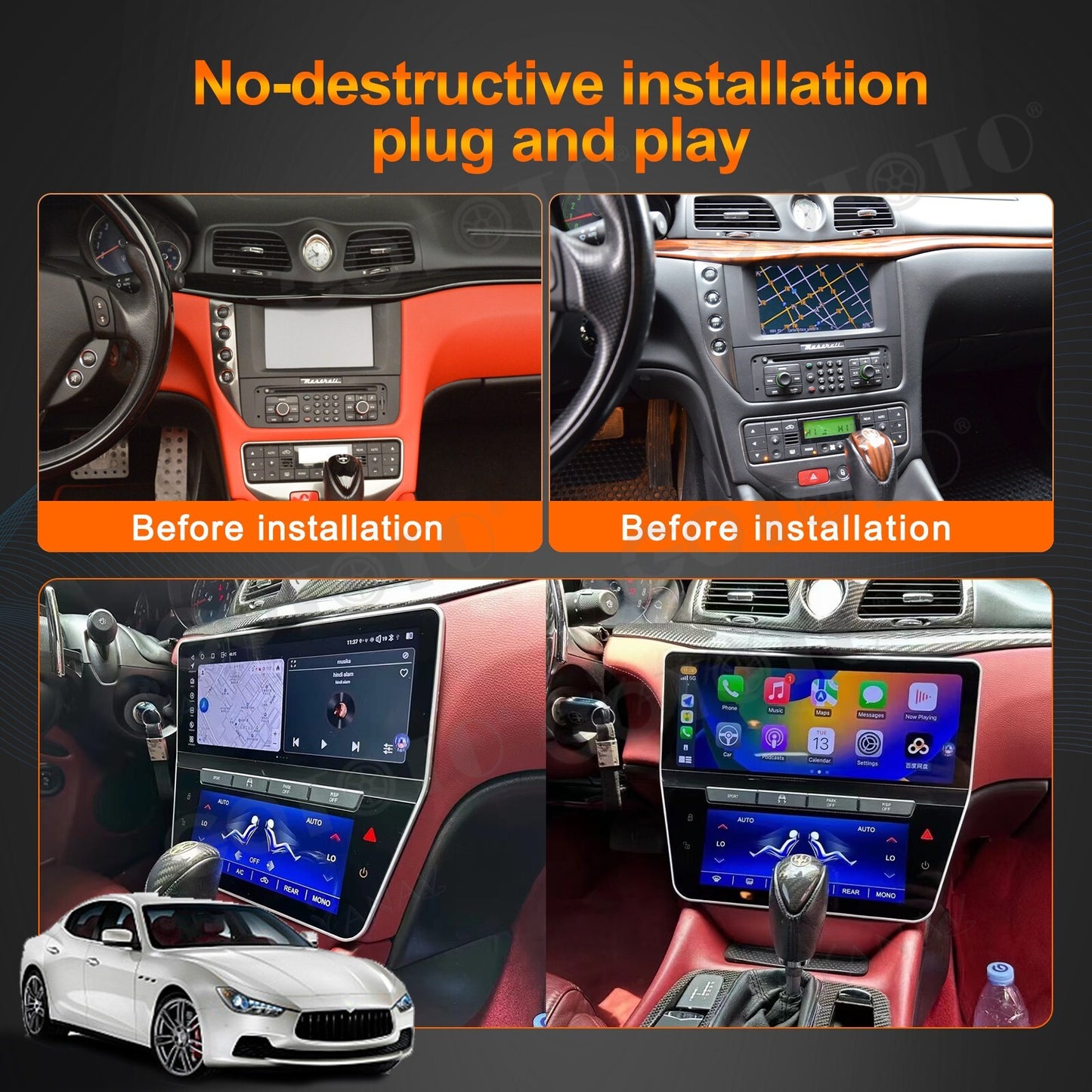 Android Car Radio 2Din Stereo Receiver for Maserati GT/GC GranTurismo 2007-2015