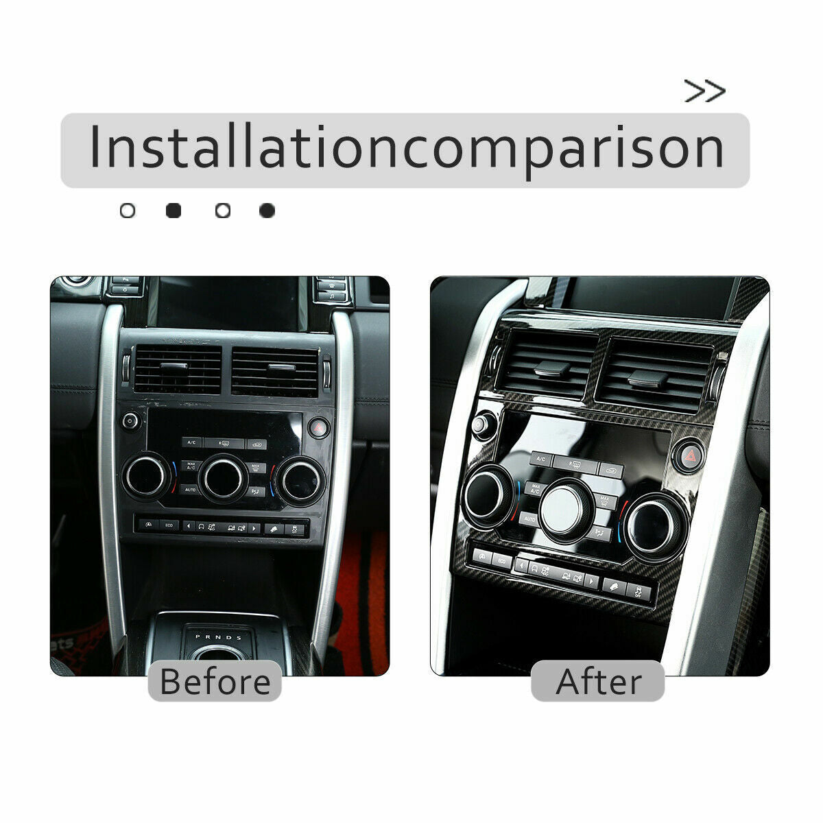 Carbon fiber ABS handbrake switch panel cover trim for Ford Maverick 2022 - 23