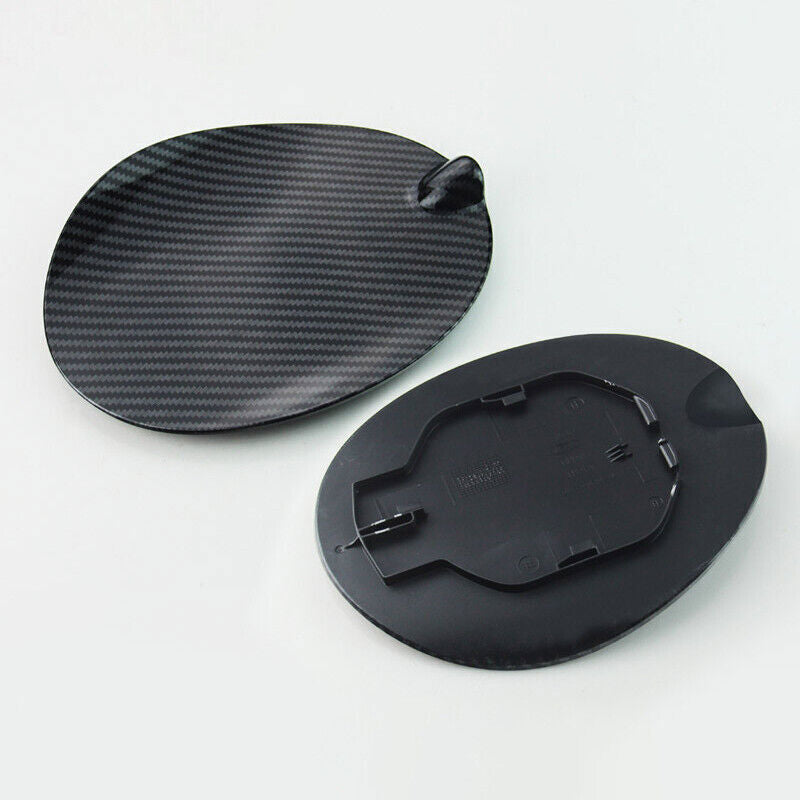 Carbon Fiber Plastic Door Fuel Gas Cap Tank Cover Trim for Ford Escape 2013-19
