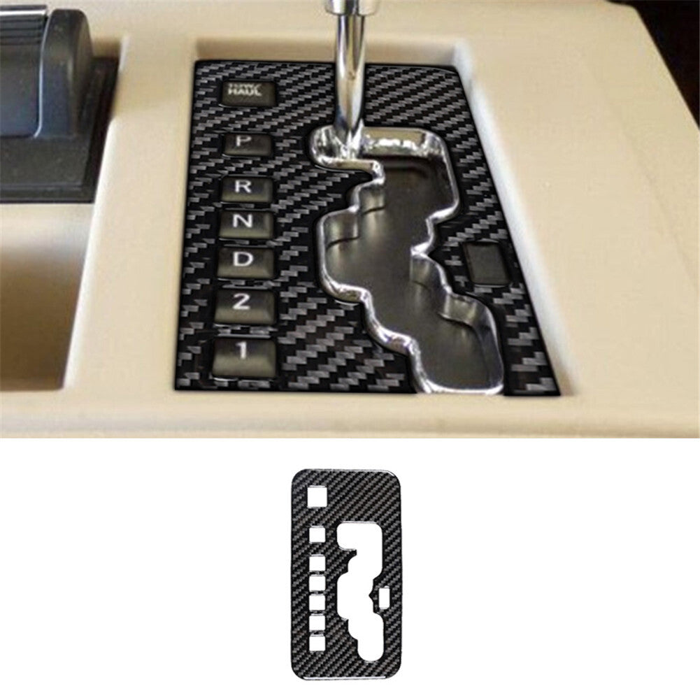 Carbon Fiber Inner Center Gear Shift Panel Cover Trim for Jeep Liberty 2008-2012