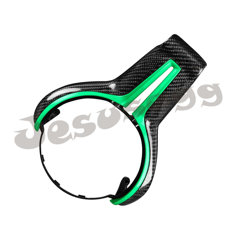 Carbon Fiber Steering Wheel Cover Trim Green for BMW M Series M2 F87 M3 M4 M5 M6