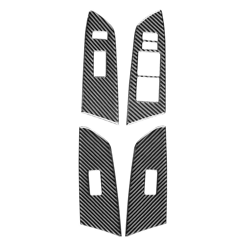 for Toyota Tundra 2014-2021 Door Window Lift Switch Cover Trim RHD Carbon Fiber