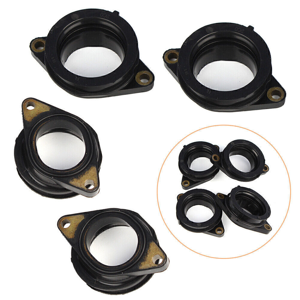 4PCS Carburetor Holder Intake Manifold Boot Adapter for Yamaha YZF-R6 YZF600 R6