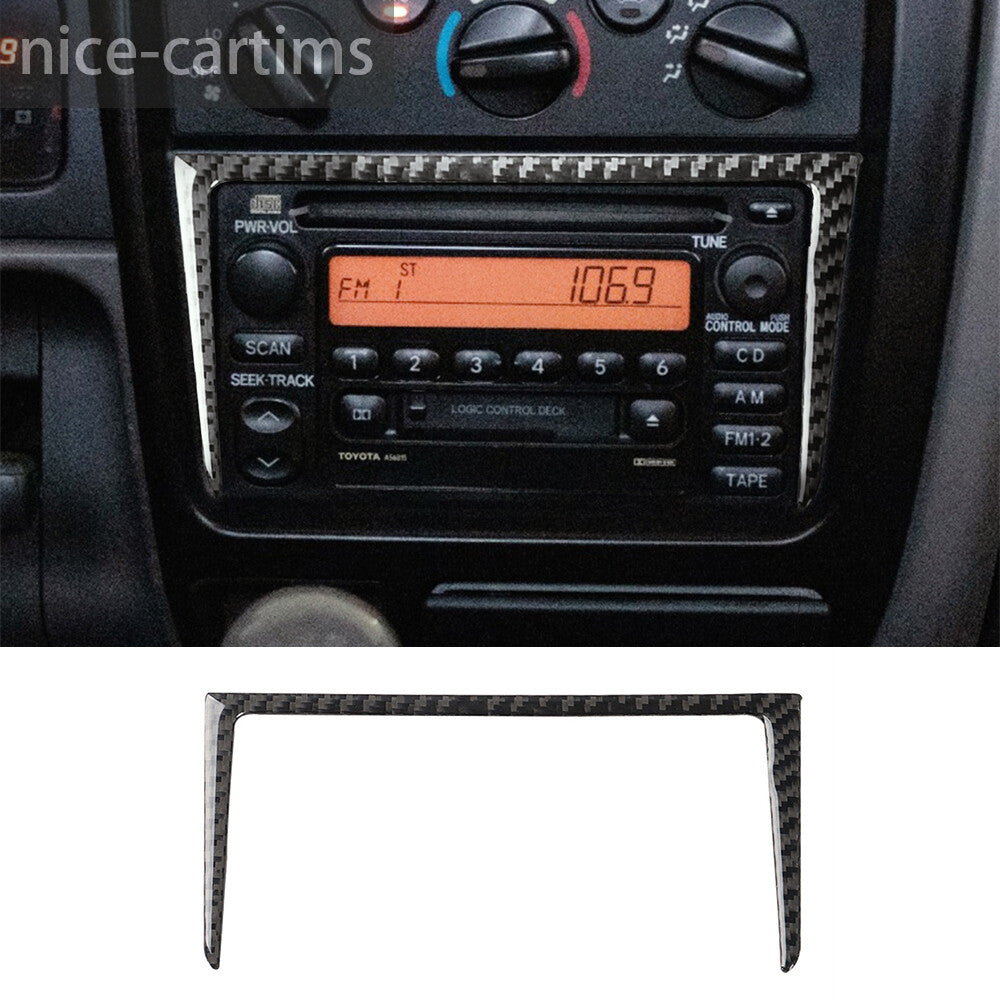 Carbon Fiber Radio Frame Decorative Trim for Toyot@ Tacom@ 2001-2004 Accessories