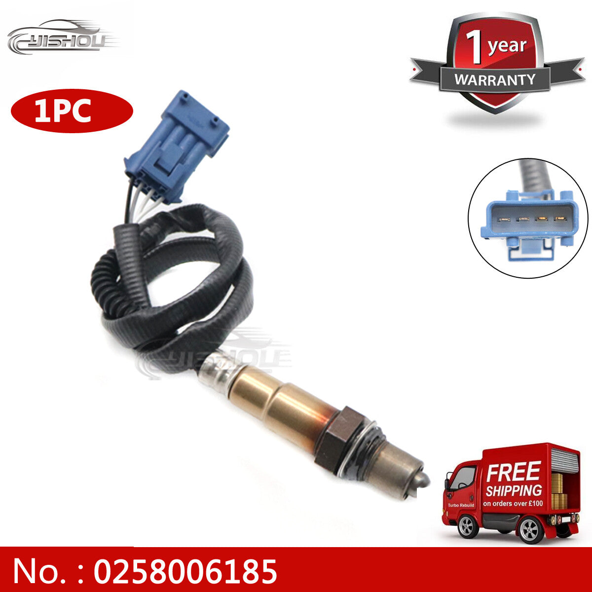 0258006185 Oxygen sensor suitable for Citroen Berlingo C2 C4 C5 for Peugeot 206 207